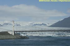 the ring road crossing the lagoon